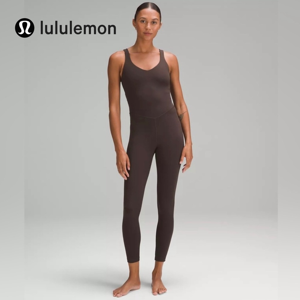 ✨ lululemon Align™ Cross-Back Bodysuit 25" espresso size 6